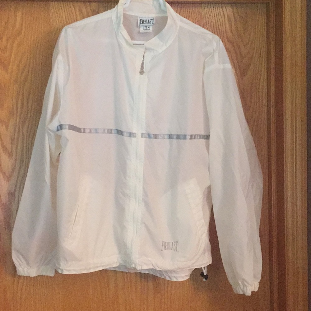 White Windbreaker